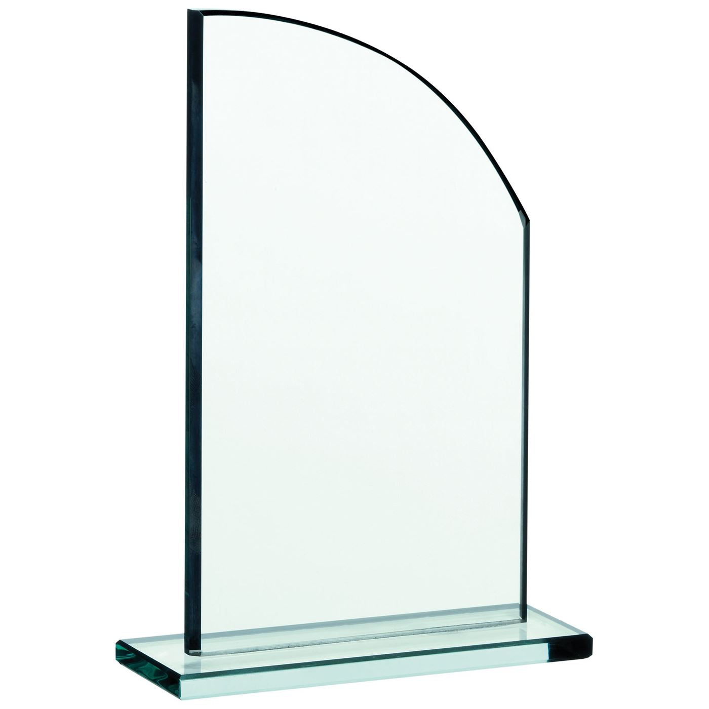 Jade Glass Curved Pioneer Trophy Award