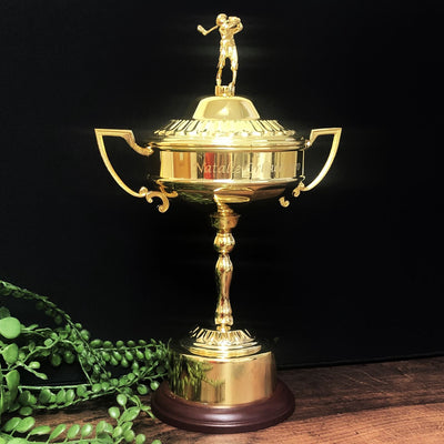 Sterling Gold Plated Golf Trophy Cup