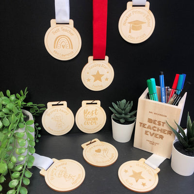 Personalised Trophy Cup Wooden Medal
