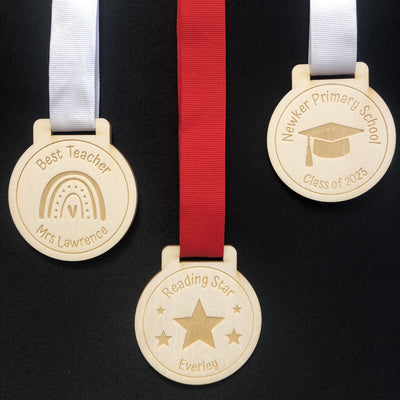 Personalised Graduation Wooden Medal