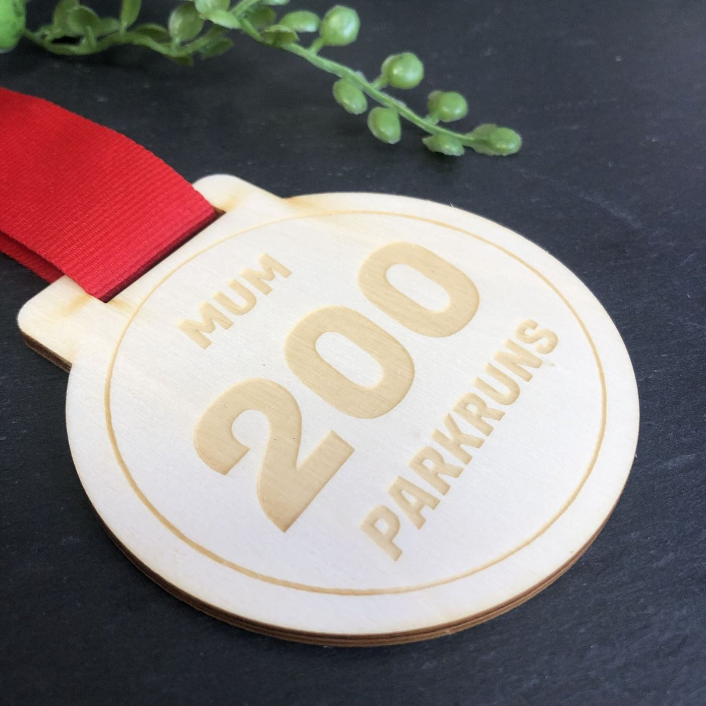 Personalised Parkruns Wooden Medal