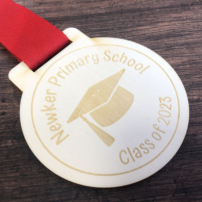 Personalised Graduation Wooden Medal