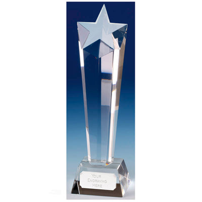 towering star crystal trophy award