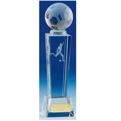 Crystal Football Trophy Unite Tower Footballing Award