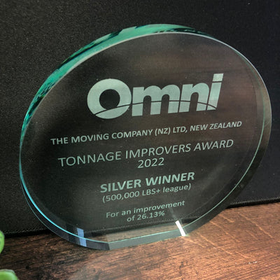 poppy jade glass trophy award