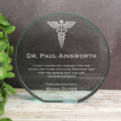 poppy jade glass doctor trophy award