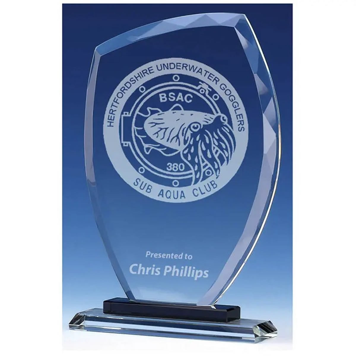 Euphoria Jade Glass Trophy Award