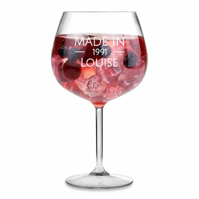Personalised Gin Glass - Made In
