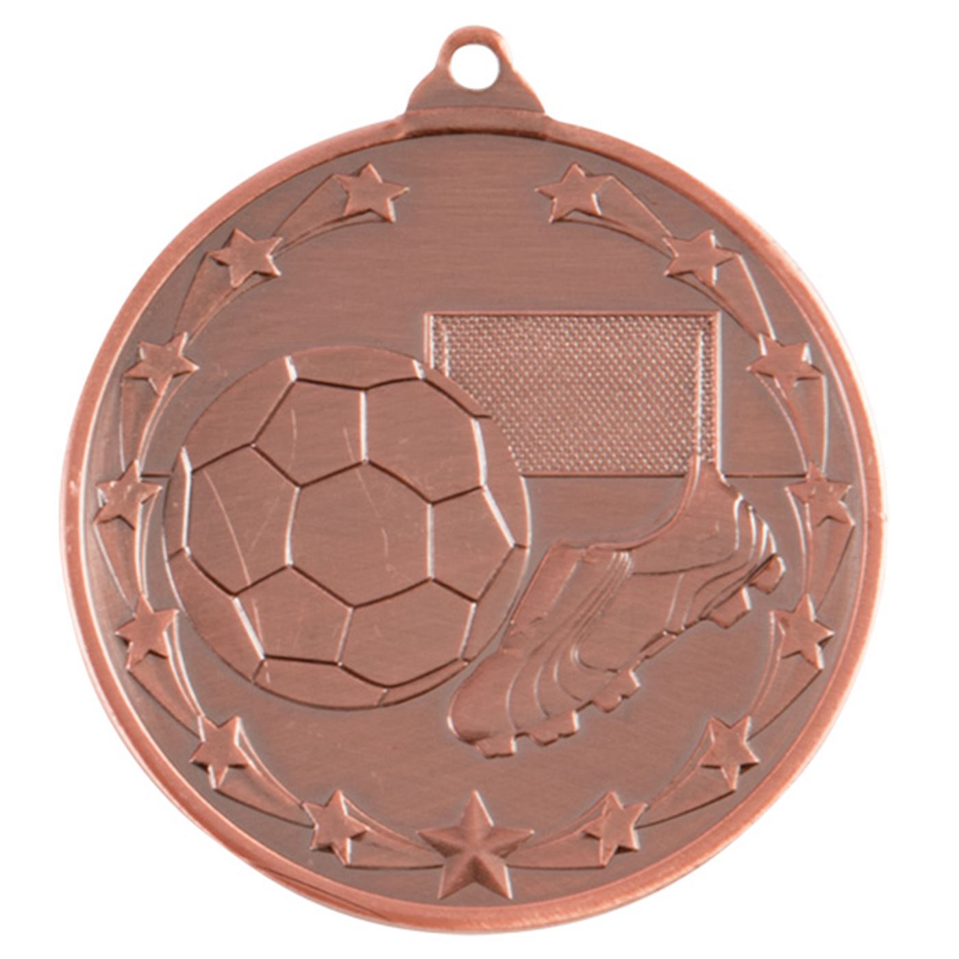 Starboot and Ball Football Medal - 5cm