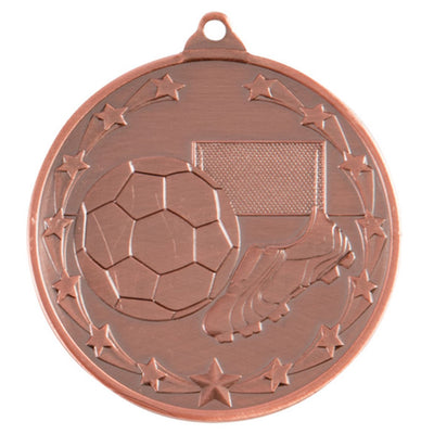Starboot and Ball Football Medal - 5cm