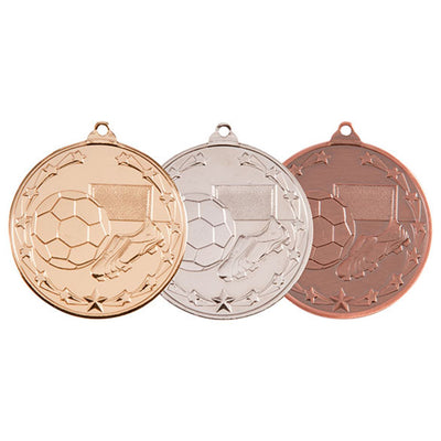 Starboot And Ball Football Medal