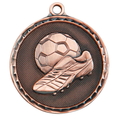 Power Boot Antique Football Medal - 5cm