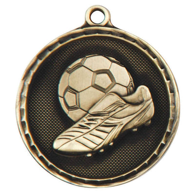 Power Boot Antique Football Medal - 5cm
