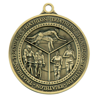 Olympia Triathlon Medal 6cm