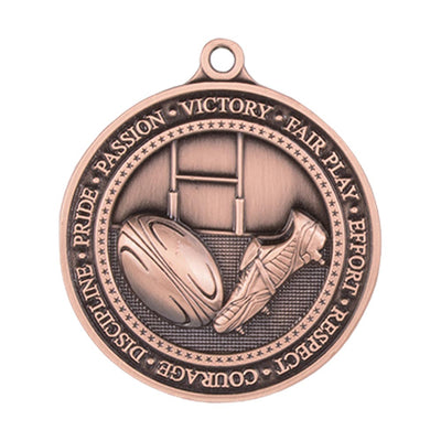 Olympia Rugby Medal 6cm