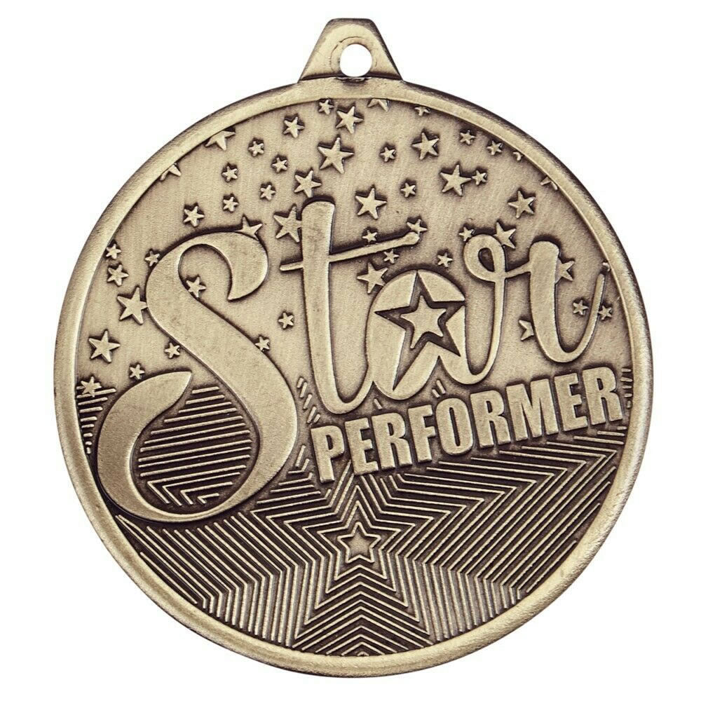 Star Performer Dance/Gymnastics Medal (Premium Stamped Iron) 5cm