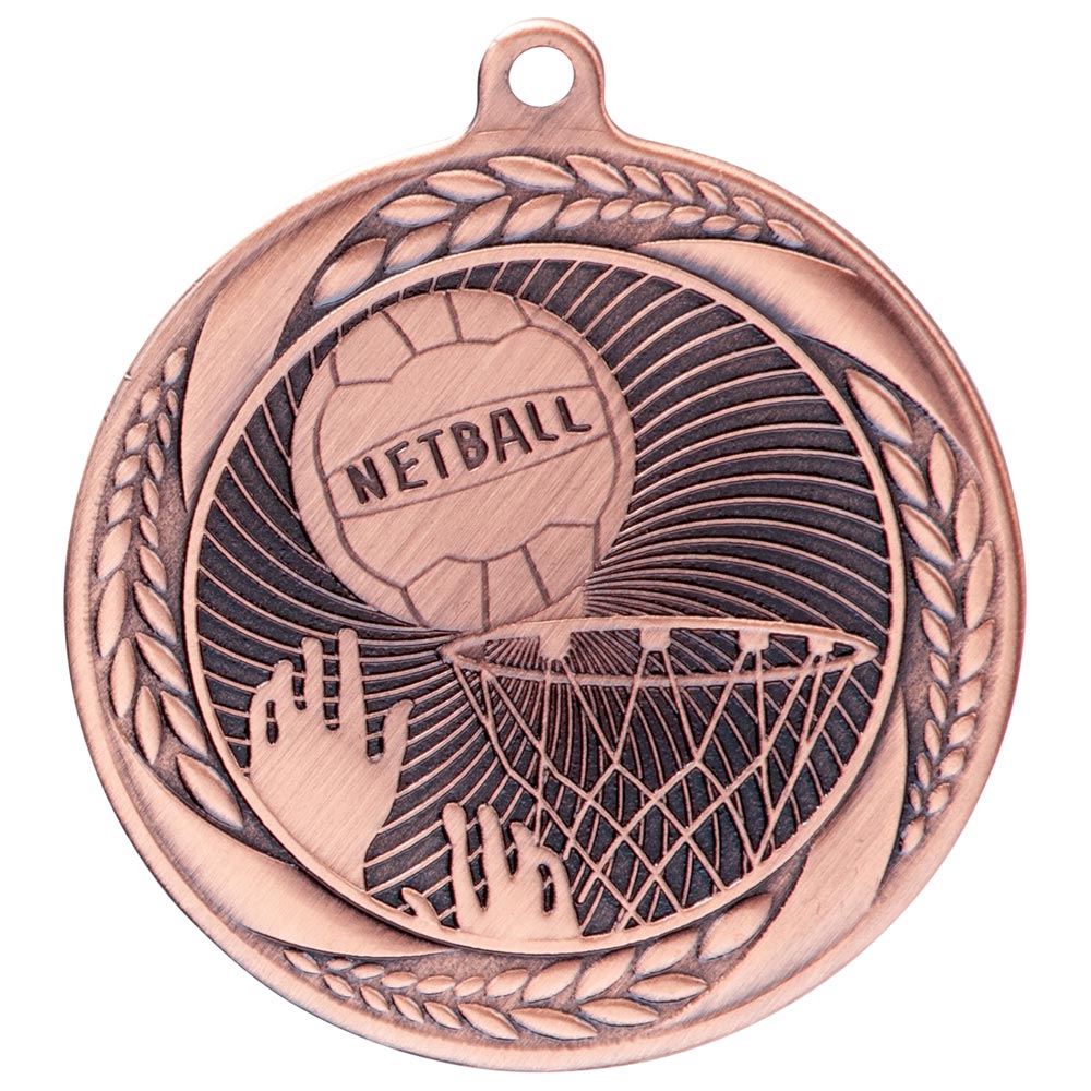 Typhoon Netball Medal 5.5cm