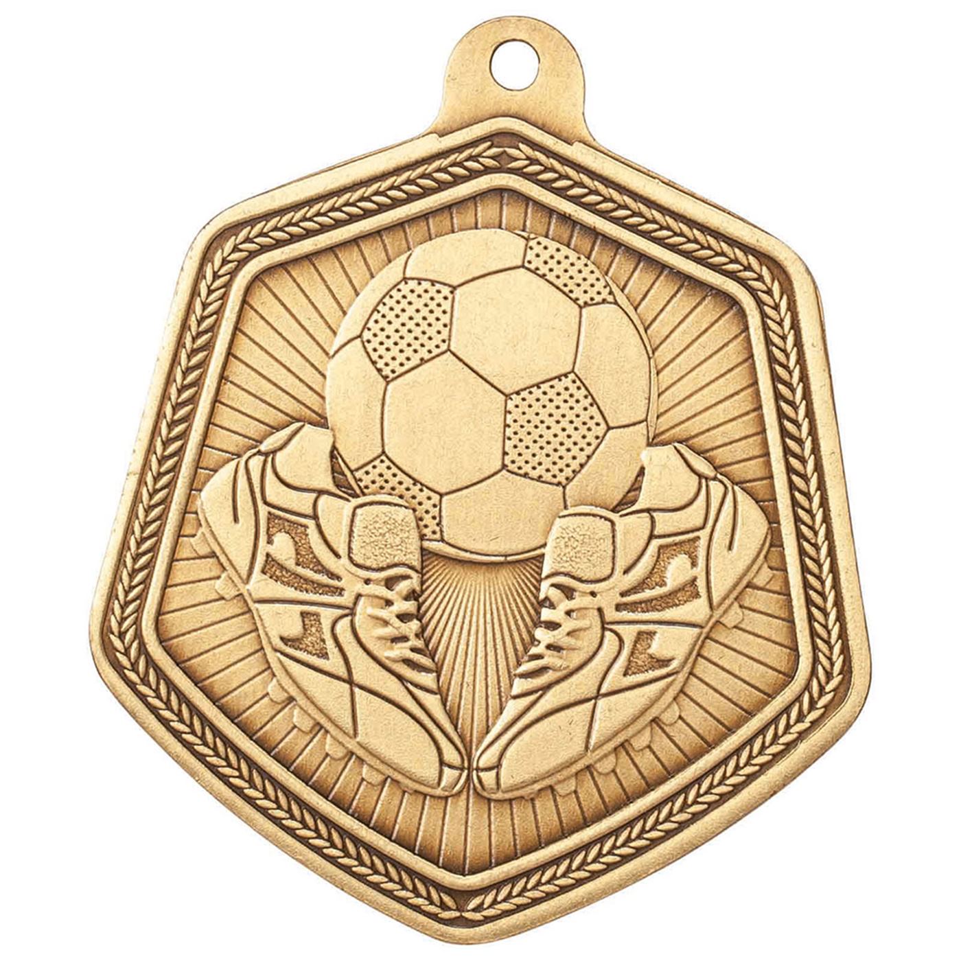 Falcon Boot & Ball Football Medal - 6.5cm