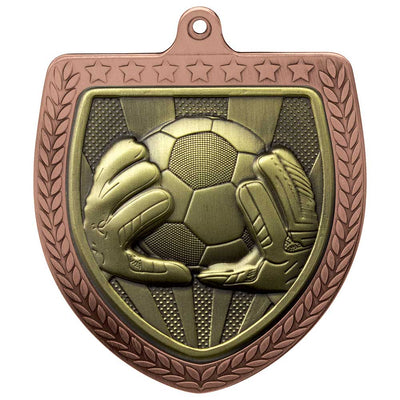 Cobra Football Goal Keeper Shield Medal