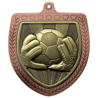 Cobra Football Goal Keeper Shield Medal - 7.5cm
