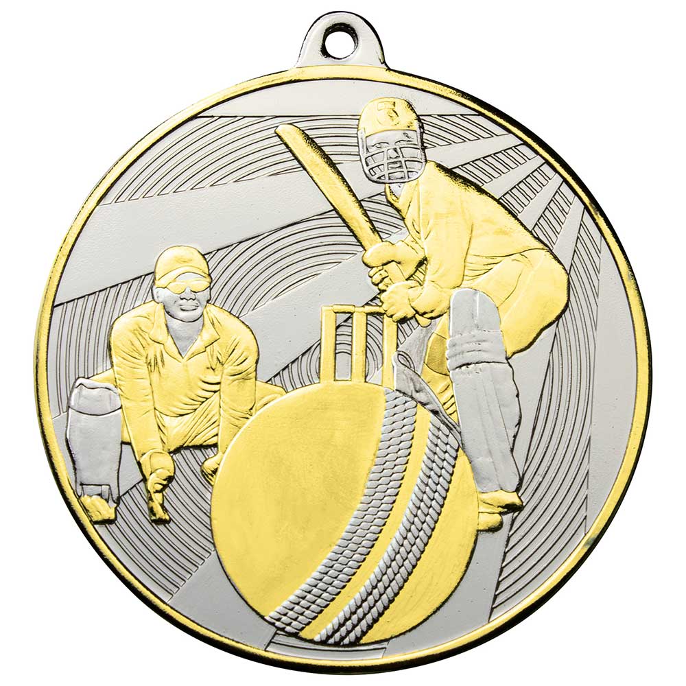 Premiership Cricket Medal - 6cm