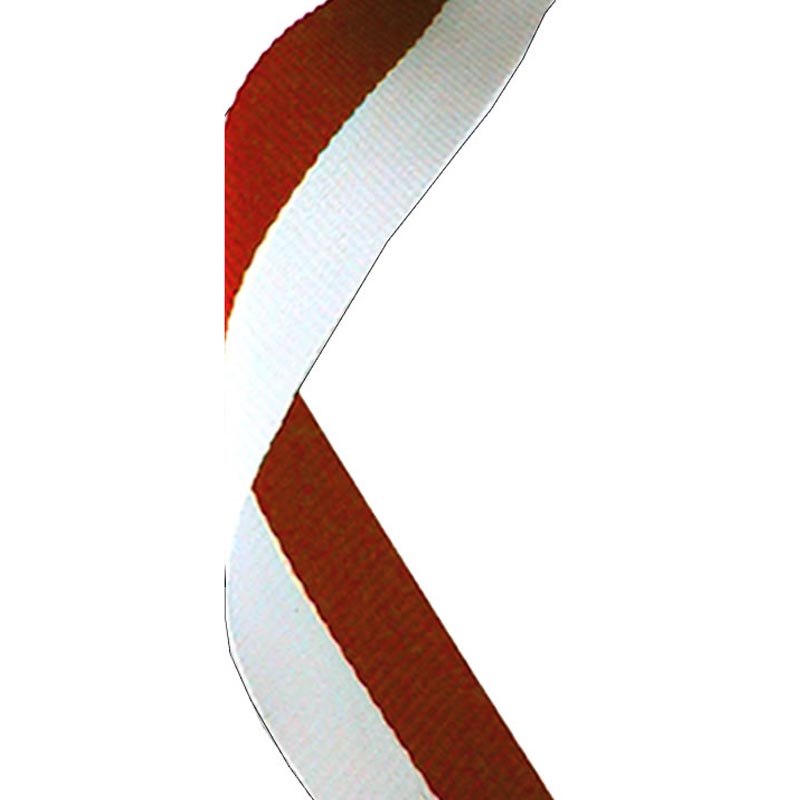 Red & White Medal Ribbon 80cm