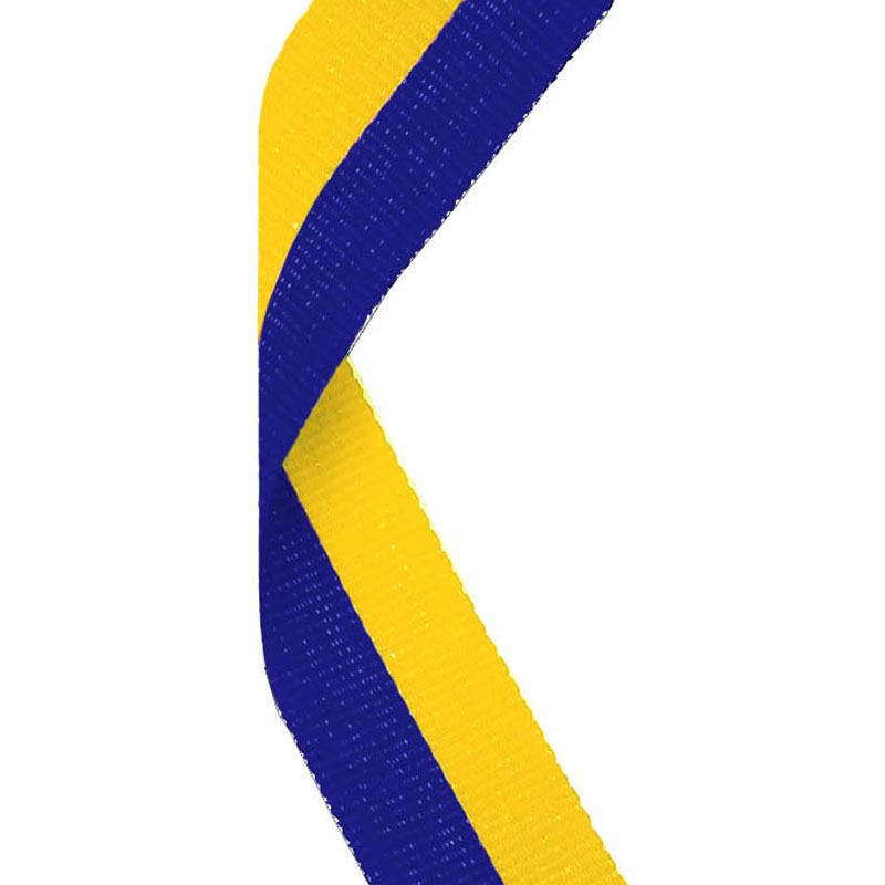 Blue & Yellow Medal Ribbon 80cm