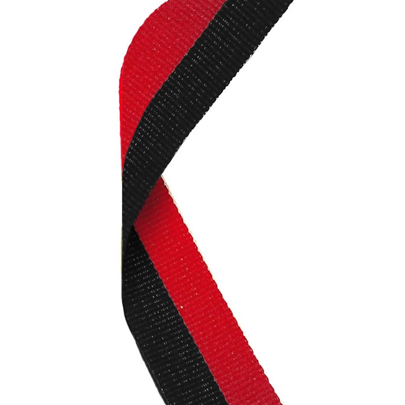 Black & Red Medal Ribbon 80cm