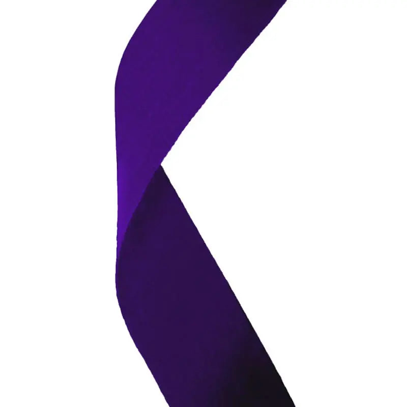 Purple & White Medal Ribbon 80cm