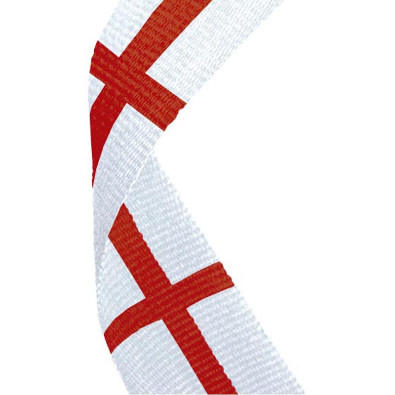 England Flag Medal Ribbon 80cm - NE Trophies – North East Trophies
