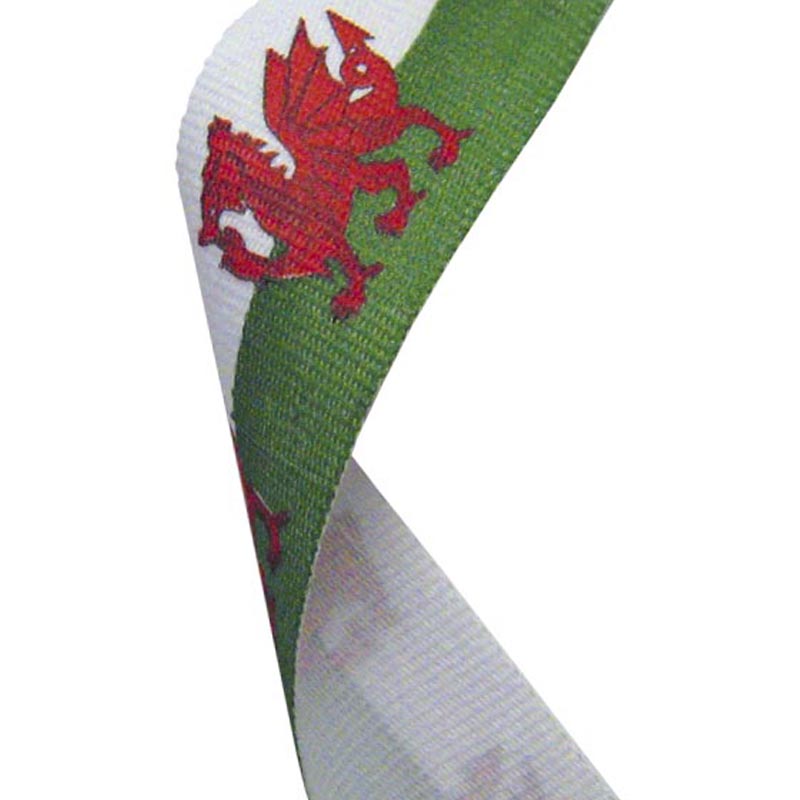 Wales Flag Medal Ribbon 80cm - NE Trophies – North East Trophies