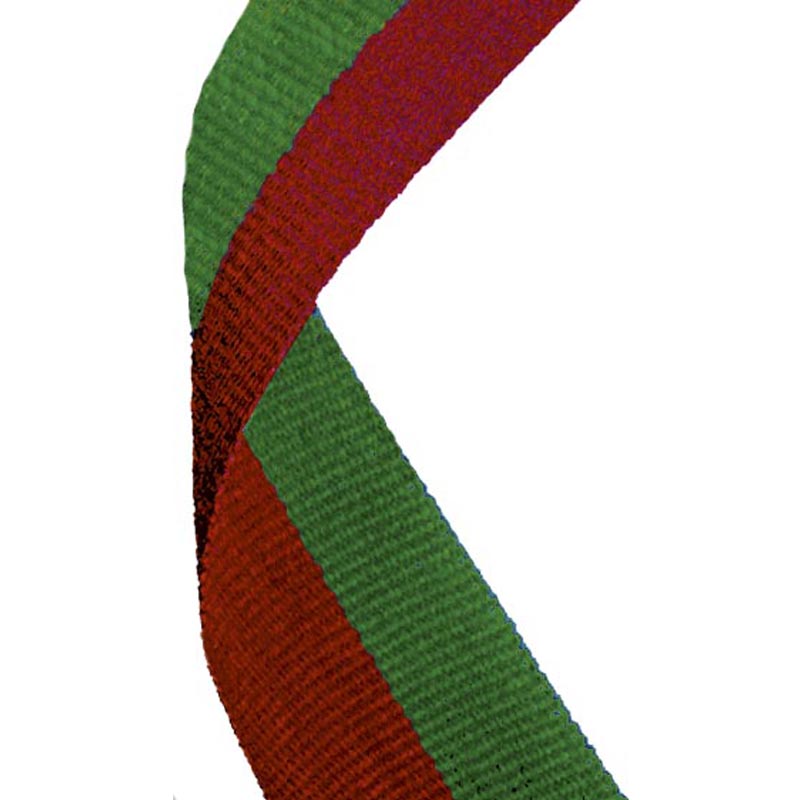 Red & Green Medal Ribbon 80cm