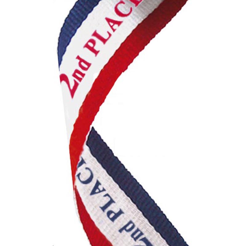 2nd Place Medal Ribbon -  Red, White & Blue 80cm