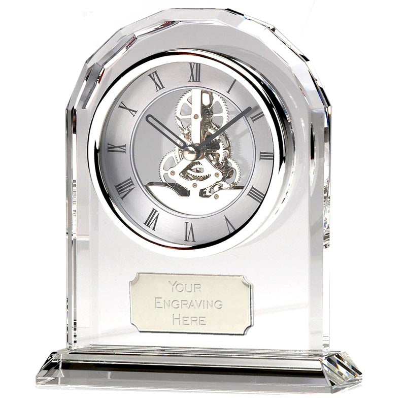 Epoch Crystal Glass Desk Clock
