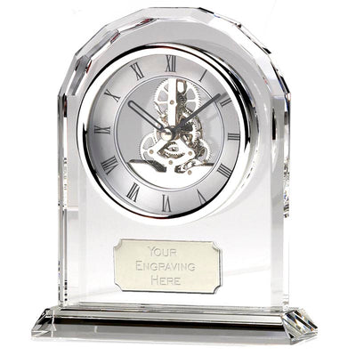 Epoch Crystal Glass Desk Clock