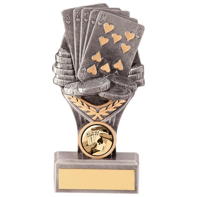 Poker Cards Trophy Falcon Award