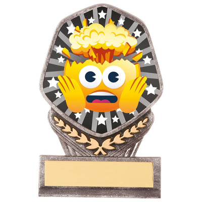 Head Blown Emoji Trophy Award