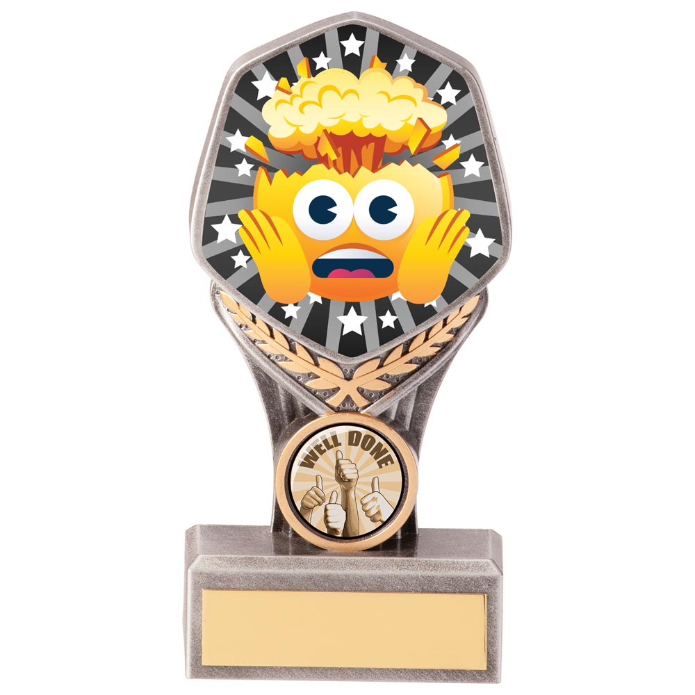 Head Blown Emoji Trophy Award
