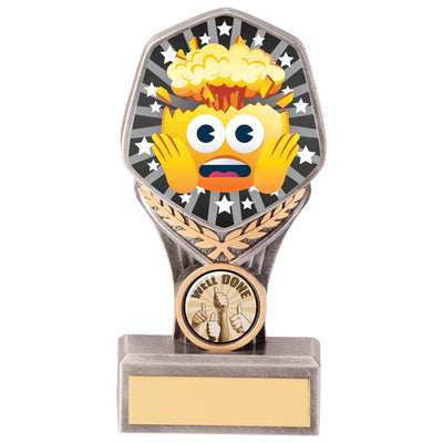 Head Blown Emoji Trophy Award