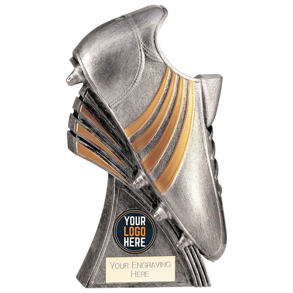 Power Boot Heavyweight Rugby Award - Antique Silver