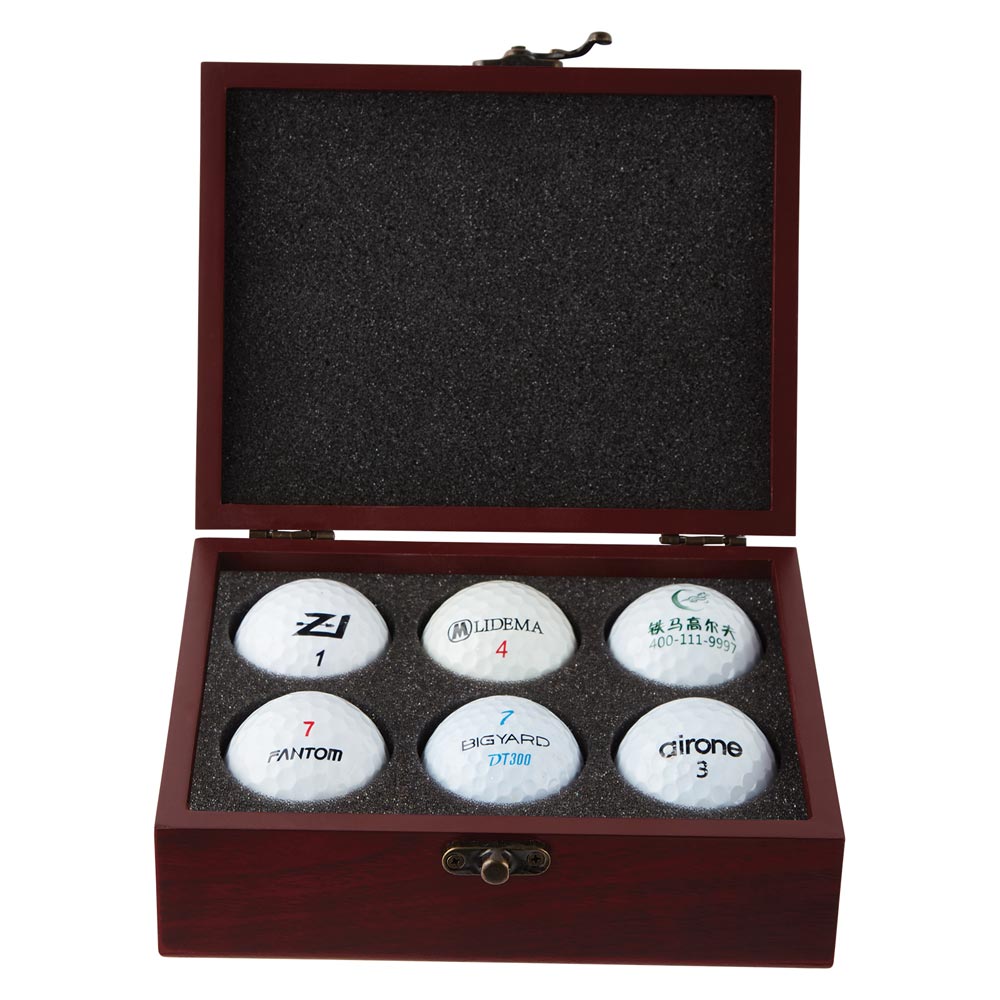 Ace Golf Ball Mahogany Case For 6 Balls North East Trophies