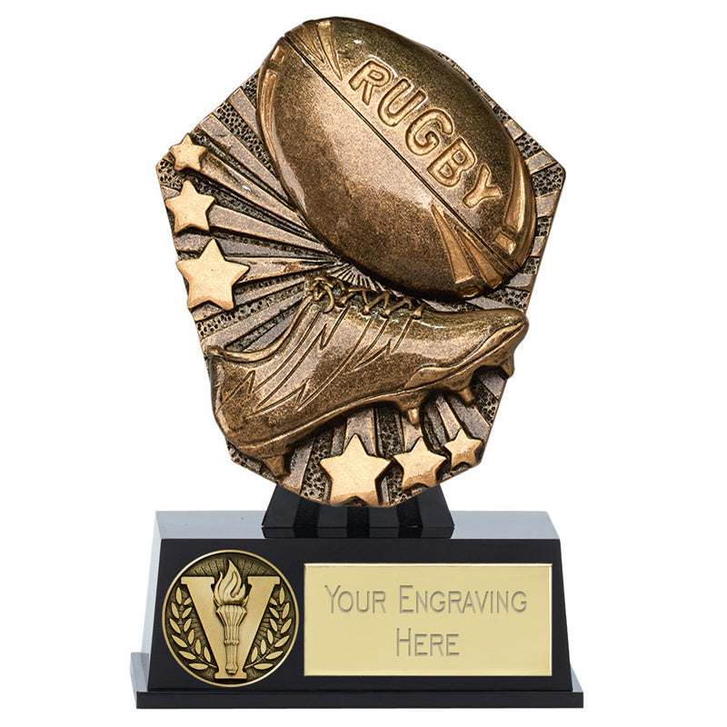 Rugby Boot & Ball Trophy Cosmos Mini Award