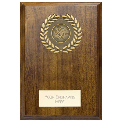 Reward Walnut Wreath Plaque Award Trophy