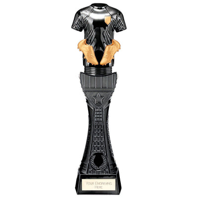 Football Strip Trophy Black Viper Tower Award