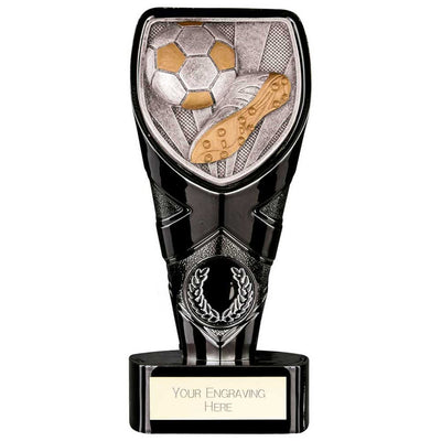 Black Cobra Heavyweight Boot & Ball Football Trophy