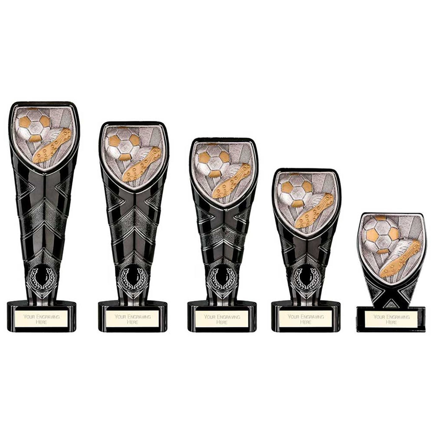 Black Cobra Heavyweight Boot & Ball Football Trophy