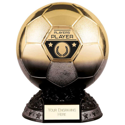 Elite Heavyweight Players' Player Award Black & Gold Football Trophy