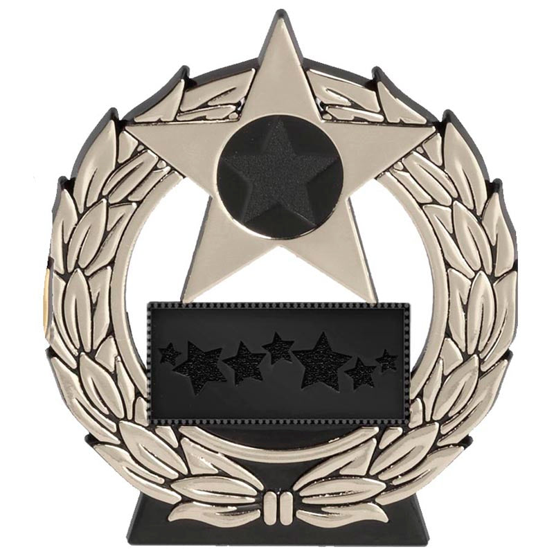 Metallic Mega Star Plaque Award - Gold or Silver