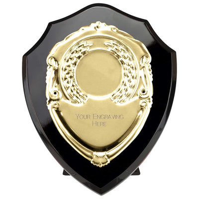 Reward Black & Gold Presentation Shield Award Trophy