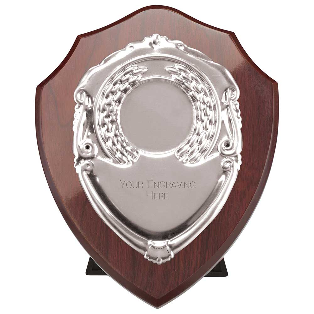 Reward Mahogany Presentation Shield Award Trophy